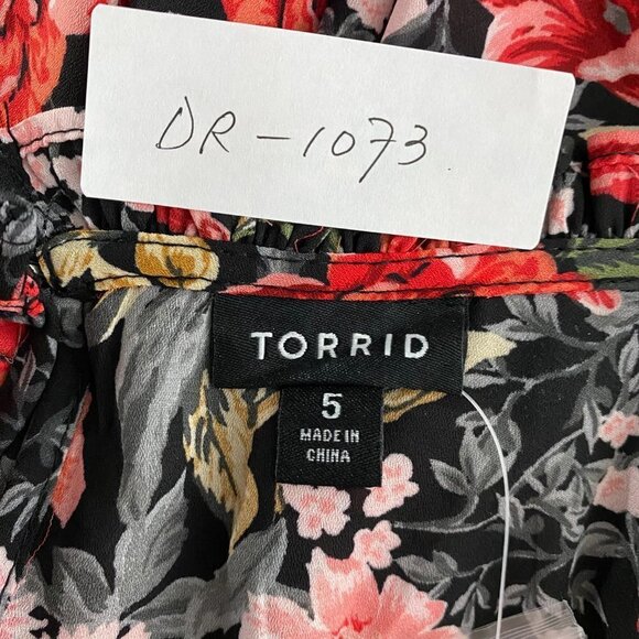 Torrid Georgette Tunic Tank Top Women's 5X Floral Sleeveless Chiffon NWT - Picture 2 of 11